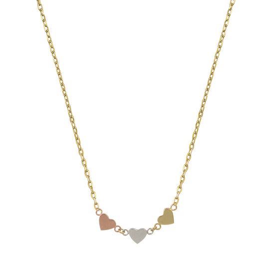 G508 Love Necklace with Heart in 14ct Gold