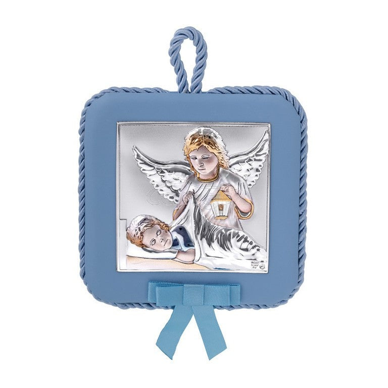 Silver Amulet MA/D1110E-C for a Newborn Baby Boy