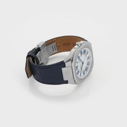 Cerruti CIWGA0050101 Leadri Blue Leather Strap