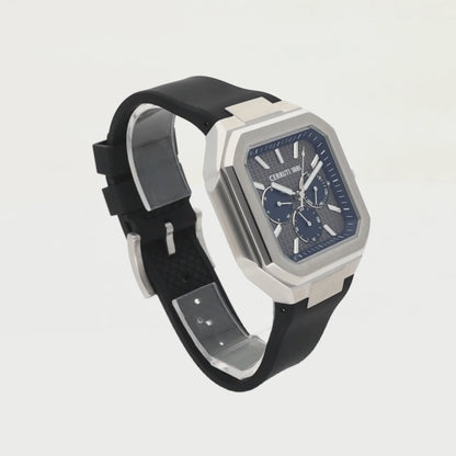 Cerruti CIWGQ0110701 Comacchio Black Silicone Strap