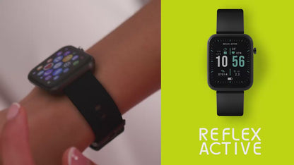 Reflex Active RA13-2136 Smartwatch Black Silicon Strap