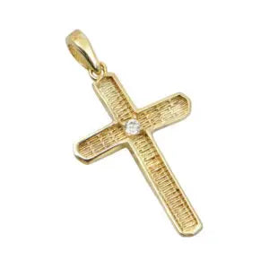 Baptismal Cross STA600 Gold K9