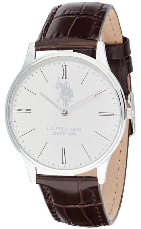 U.S. POLO USP7192ST Jeremy Brown Leather Strap