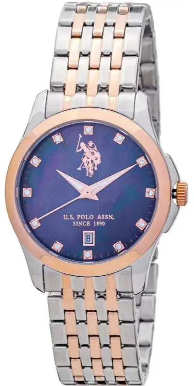 U.S. POLO USP8008BL Claire Two Tone Stainless Steel Bracelet