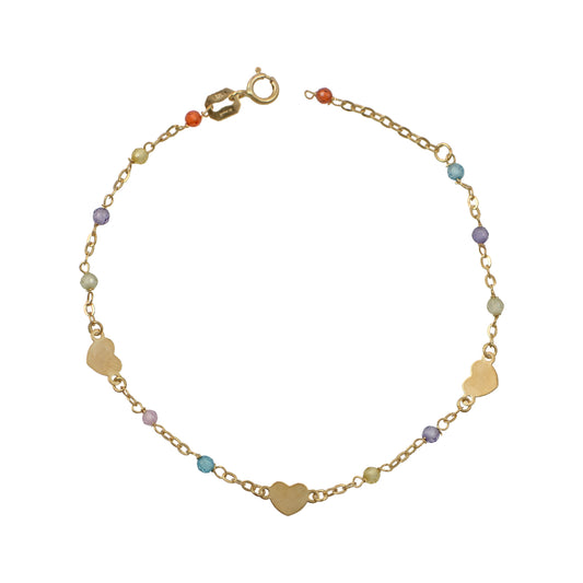 Bracelet BR1919G K9 Gold with Cross and Butterfly