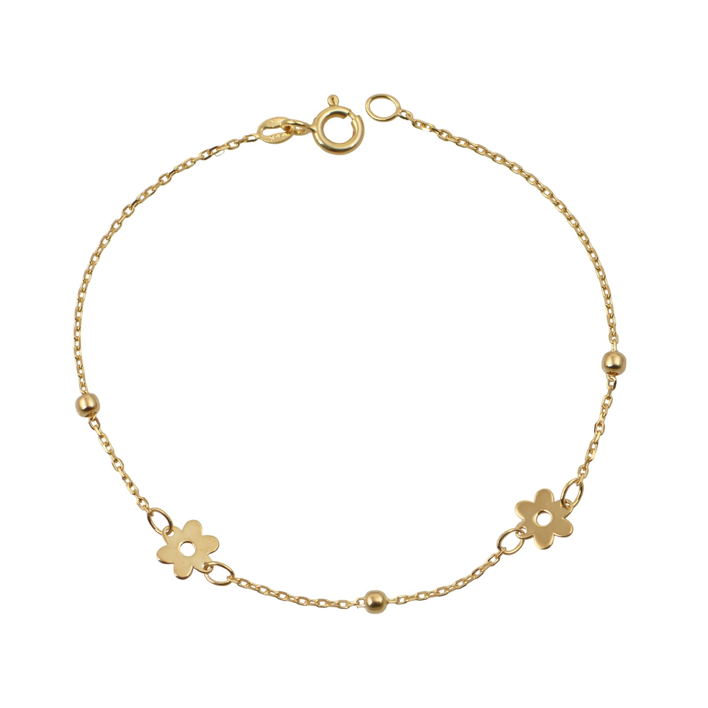 Bracelet BR1919G K9 Gold with Cross and Butterfly