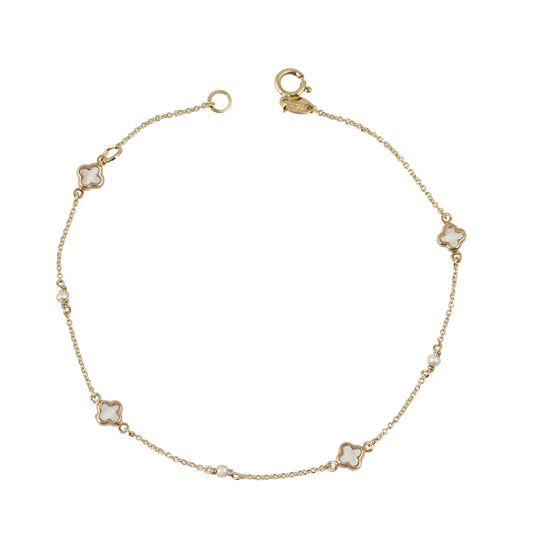 Bracelet BR1919G K9 Gold with Cross and Butterfly