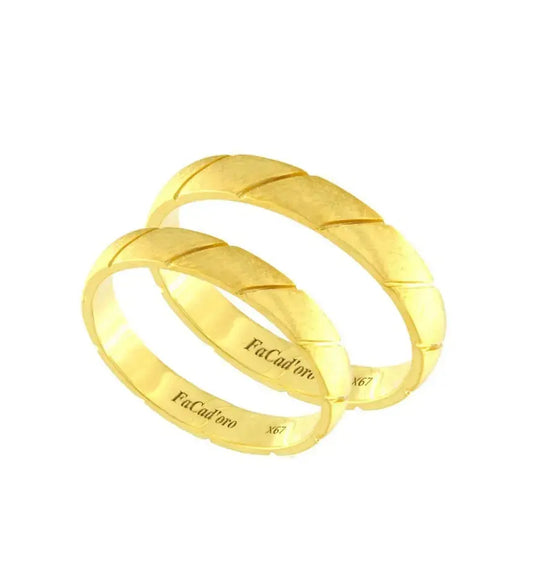 FaCad'oro WR-107S Ασημένιες Βέρες Γάμου
