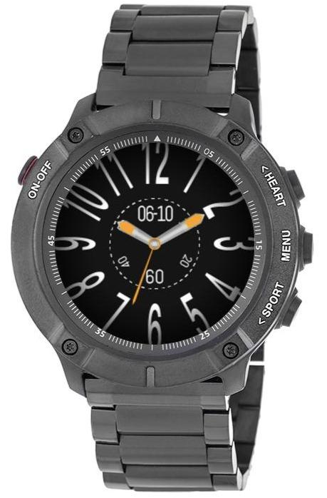3GUYS 3GW3503 Smartwatch Black Stainless Steel Bracelet - Κοσμηματοπωλείο Goldy