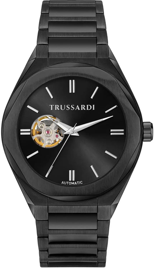 TRUSSARDI R2423156001 Big Wrist Automatic Black Stainless Steel Bracelet