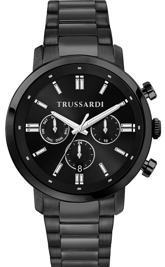 TRUSSARDI R2453147011 T-Couple Black Stainless Steel Bracelet