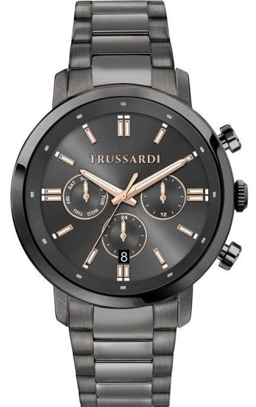 TRUSSARDI R2453147012 T-Couple Grey Stainless Steel Bracelet