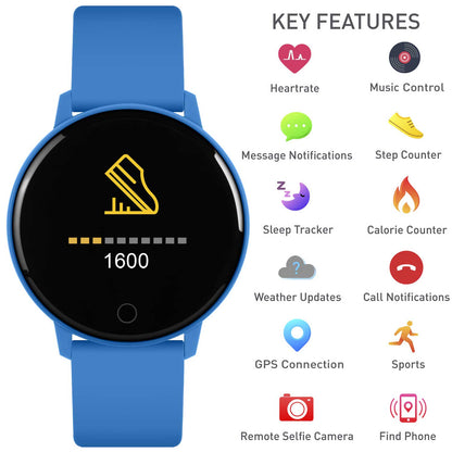 Reflex Active RA09-2115 Smartwatch Blue Silicon Strap