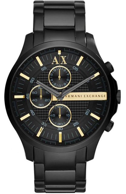 Armani Exchange AX2164 Hampton Black Stainless Steel Watch - Κοσμηματοπωλείο Goldy