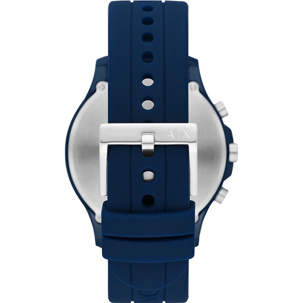 Armani Exchange AX2437 Hampton Chronograph Blue Silicone Strap - Κοσμηματοπωλείο Goldy