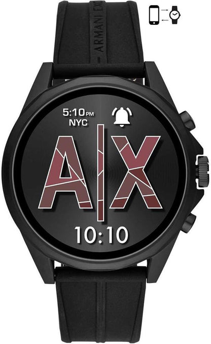 Armani Exchange AXT2007 Bluetooth Smartwatch Black Rubber Strap - Κοσμηματοπωλείο Goldy
