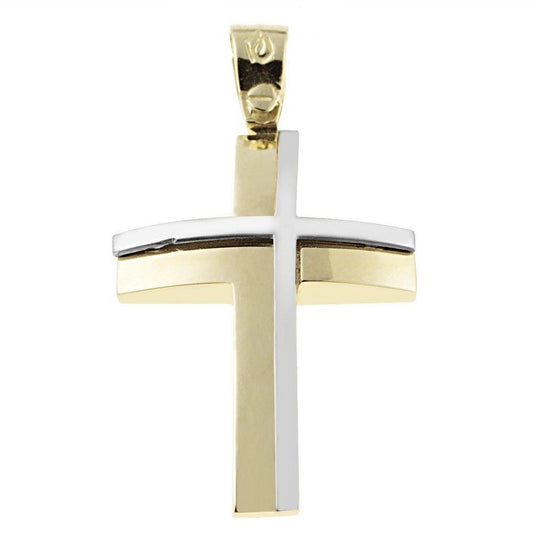 Βαφτιστικός Σταυρός STA400 Χρυσός Κ14 - Κοσμηματοπωλείο Goldy