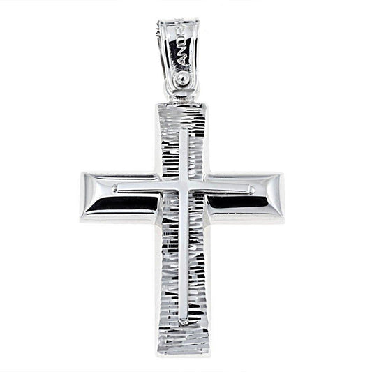 Βαφτιστικός Σταυρός STA511 Λευκόχρυσος K14 - Κοσμηματοπωλείο Goldy