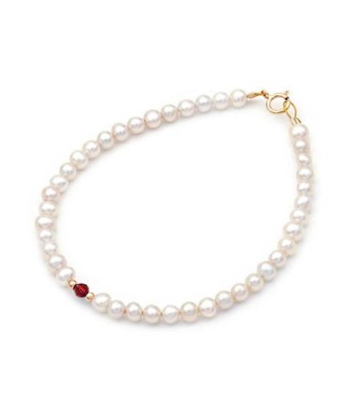 Βραχιόλι 110203 Fresh Water Pearl Κ14 με Μαργαριτάρια 4,0-4,5mm - Κοσμηματοπωλείο Goldy