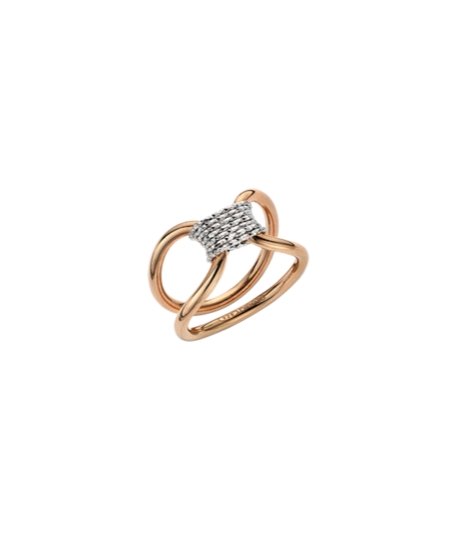 Breeze 112002.7 Δαχτυλίδι Από Ροζ Επιχρυσωμένο Ασήμι - Κοσμηματοπωλείο Goldy