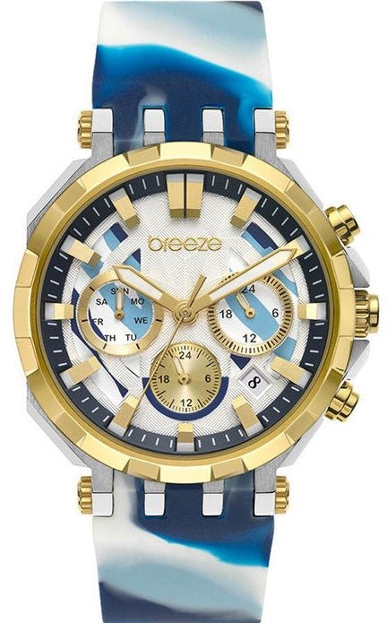 BREEZE 112291.2 FanC Dual Time Multicolor Silicone Strap - Κοσμηματοπωλείο Goldy
