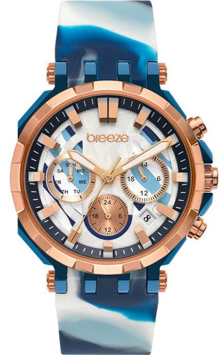 BREEZE 112291.3 FanC Dual Time Multicolor Silicone Strap - Κοσμηματοπωλείο Goldy