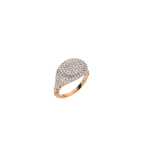 Breeze 113004.3 Δαχτυλίδι Από Ροζ Επιχρυσωμένο Ασήμι - Κοσμηματοπωλείο Goldy