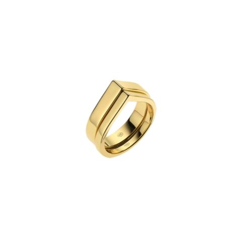 Breeze 113009.1 Δαχτυλίδι Από Επιχρυσωμένο Ασήμι - Κοσμηματοπωλείο Goldy