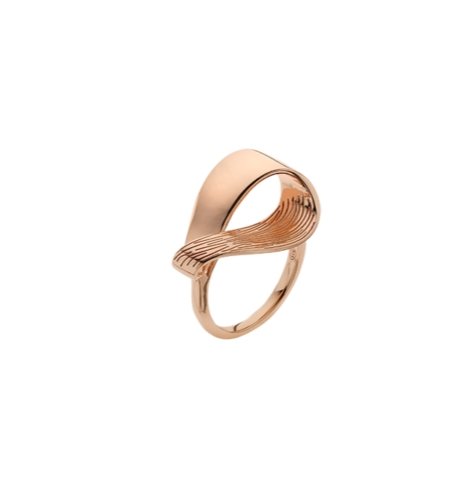 Breeze 113011.3 Δαχτυλίδι Από Ροζ Επιχρυσωμένο Ασήμι - Κοσμηματοπωλείο Goldy