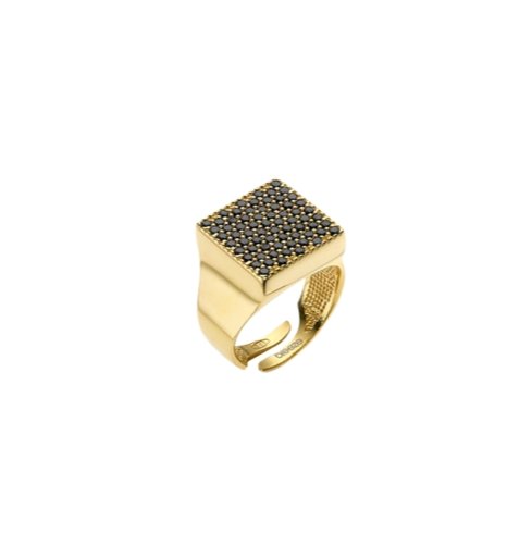 Breeze 113012.1 Δαχτυλίδι Από Επιχρυσωμένο Ασήμι - Κοσμηματοπωλείο Goldy