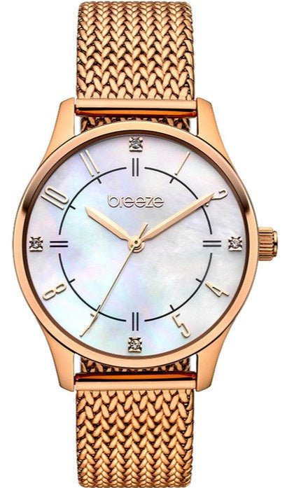 BREEZE 211101.5 Allura Swarovski Rose Gold Stainless Steel Bracelet - Κοσμηματοπωλείο Goldy