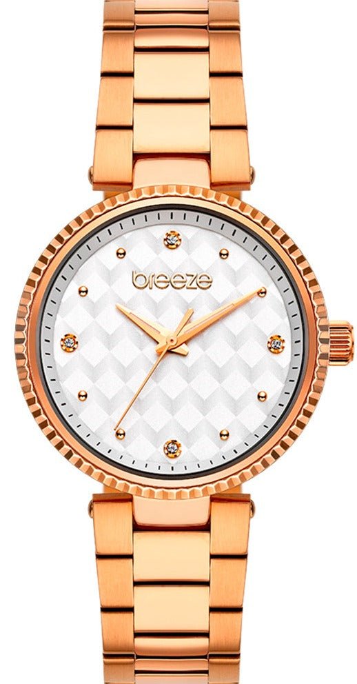 BREEZE 212341.4 Bossy Rose Gold Stainless Steel Bracelet - Κοσμηματοπωλείο Goldy