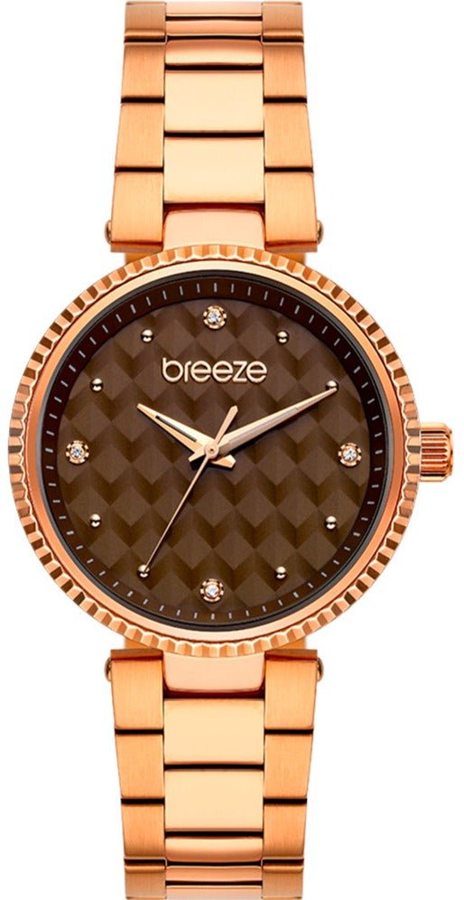 BREEZE 212341.5 Bossy Rose Gold Stainless Steel Bracelet - Κοσμηματοπωλείο Goldy