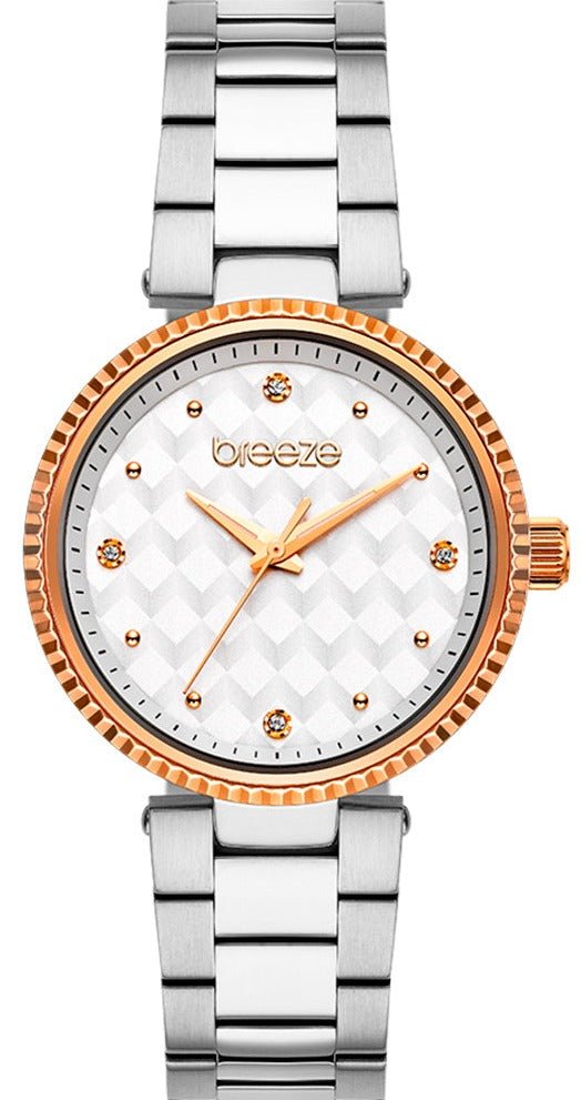 BREEZE 612341.1 Bossy Silver Stainless Steel Bracelet - Κοσμηματοπωλείο Goldy