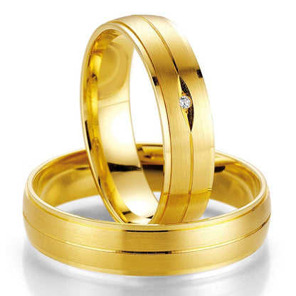Breuning Smart Line 7017-7018 Χρυσές Βέρες Γάμου - Κοσμηματοπωλείο Goldy
