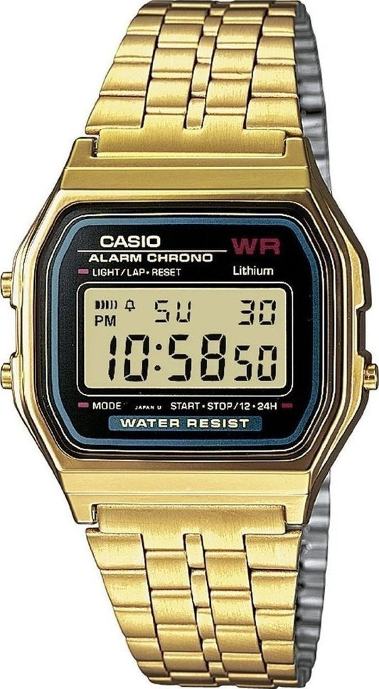 CASIO A-159WGEA-1EF Vintage Gold Stainless Steel Watch - Κοσμηματοπωλείο Goldy