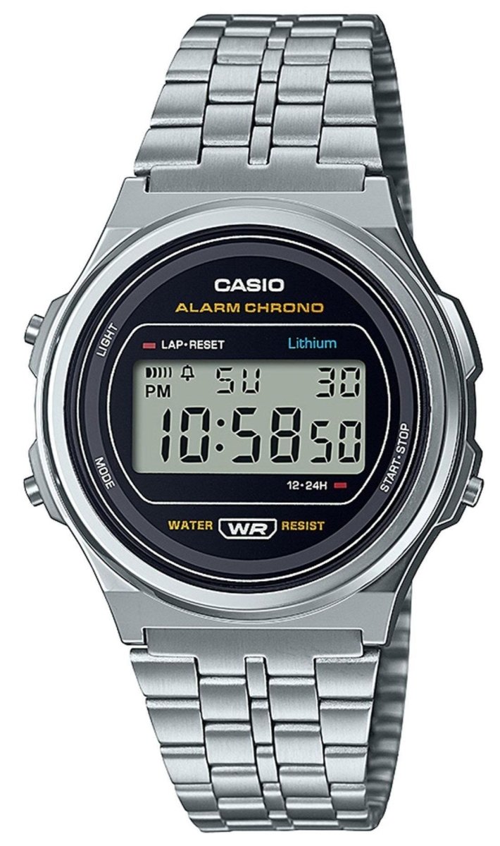 CASIO A-171WE-1AEF Vintage Stainless Steel Watch - Κοσμηματοπωλείο Goldy