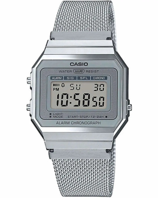 CASIO A-700WEM-7AEF Vintage Stainless Steel Watch - Κοσμηματοπωλείο Goldy