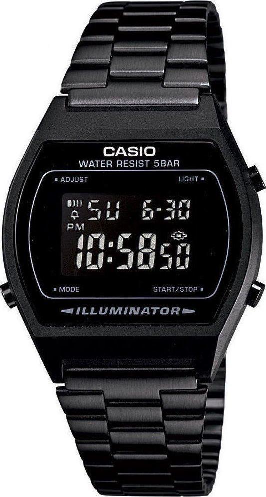 CASIO B-640WB-1B Vintage Black Stainless Steel Watch - Κοσμηματοπωλείο Goldy