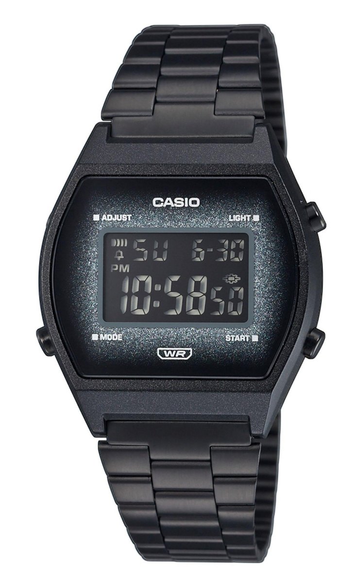 CASIO B-640WBG-1BEF Vintage Black Stainless Steel Watch - Κοσμηματοπωλείο Goldy