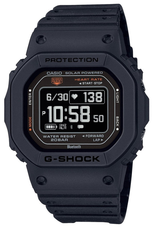 Casio DW-H5600-1ER G-Shock Bluetooth Black Rubber Strap - Κοσμηματοπωλείο Goldy