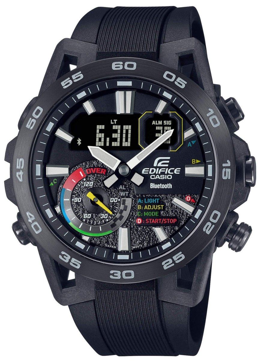 Casio ECB-40MP-1AEF Edifice Bluetooth Black Rubber Strap - Κοσμηματοπωλείο Goldy