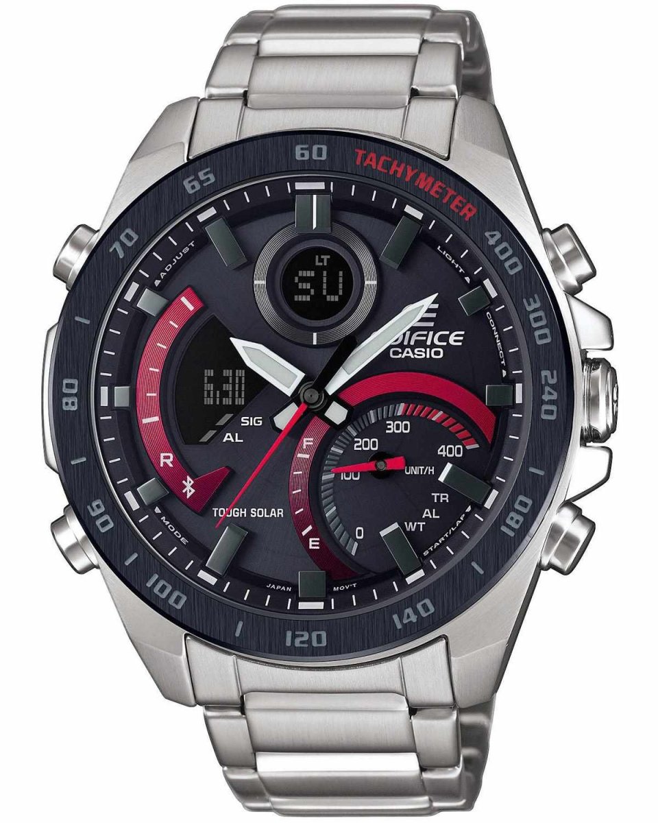 Casio ECB-900DB-1AER Edifice Bluetooth Solar Stainless Steel Chronograph - Κοσμηματοπωλείο Goldy