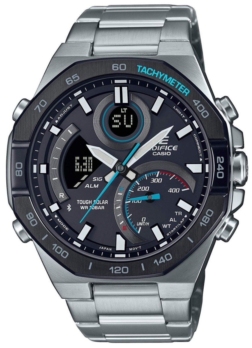 Casio ECB-950DB-1AEF Edifice Bluetooth Solar Stainless Steel Bracelet - Κοσμηματοπωλείο Goldy