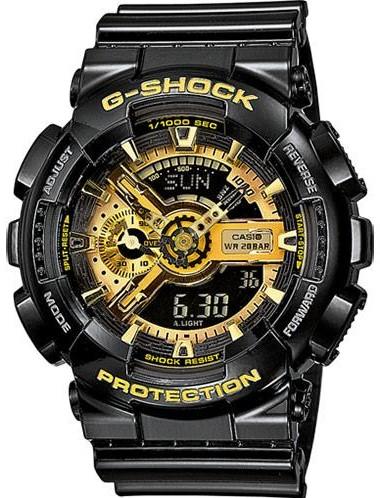 Casio GA-110GB-1AER G-Shock Black Rubber Strap - Κοσμηματοπωλείο Goldy