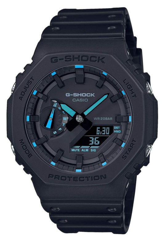 Casio GA-2100-1A2ER G-Shock Black Rubber Strap - Κοσμηματοπωλείο Goldy