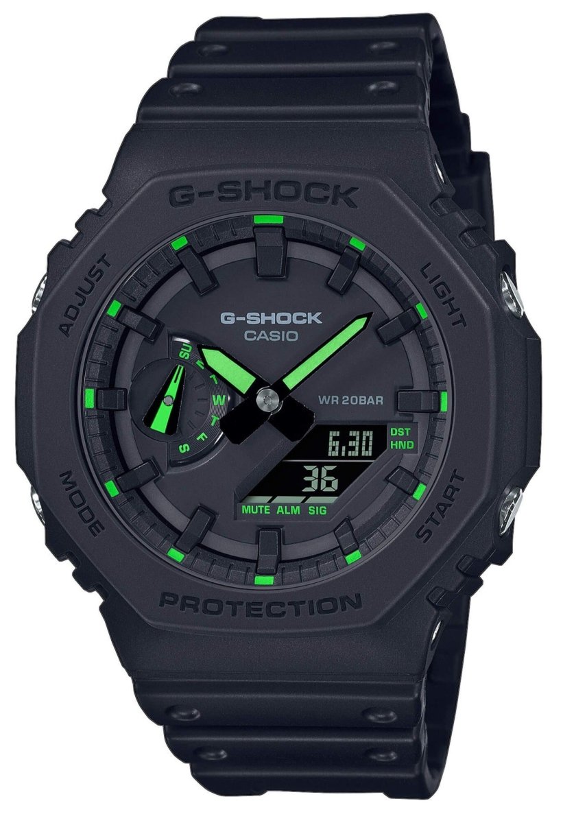 Casio GA-2100-1A3ER G-Shock Black Rubber Strap - Κοσμηματοπωλείο Goldy