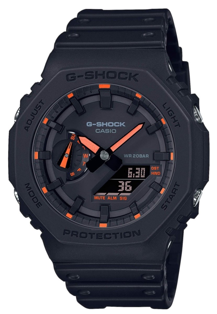 Casio GA-2100-1A4ER G-Shock Black Rubber Strap - Κοσμηματοπωλείο Goldy