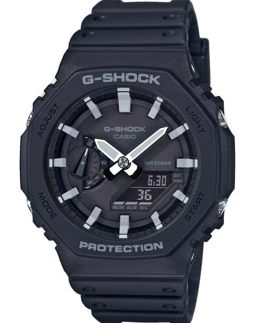 Casio GA-2100-1AER G-Shock Black Rubber Strap - Κοσμηματοπωλείο Goldy