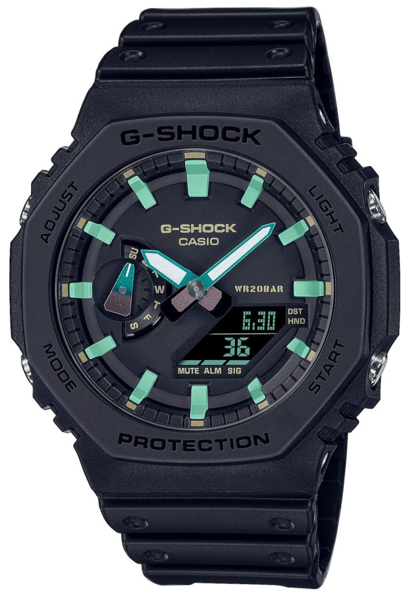 Casio GA-2100RC-1AER G-Shock Black Rubber Strap - Κοσμηματοπωλείο Goldy